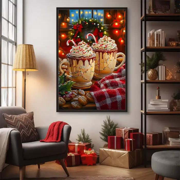 Affiches de scène de noël Vintage