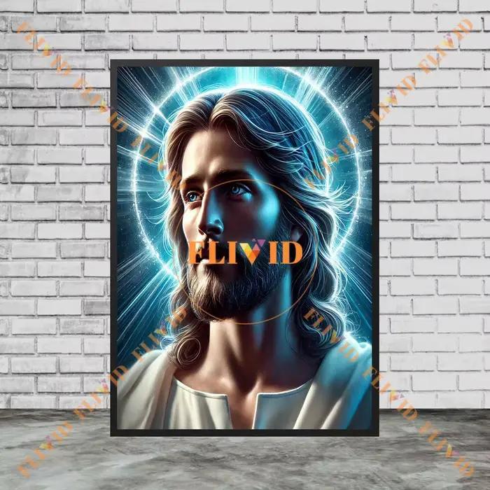 Affiche de la religion sans cadre, peinture sur toile, art mural, décoration de la chambre de l'église, travail missionnaire de Jésus, christianisme