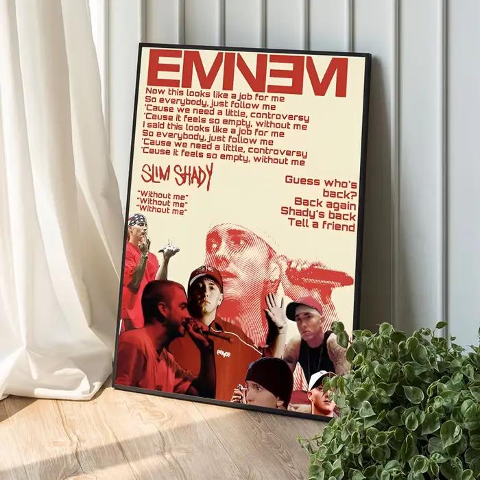 Ared E-Eminem DIY Sticky Poster, Vintage Room Bar, 73Decor, Home Decor