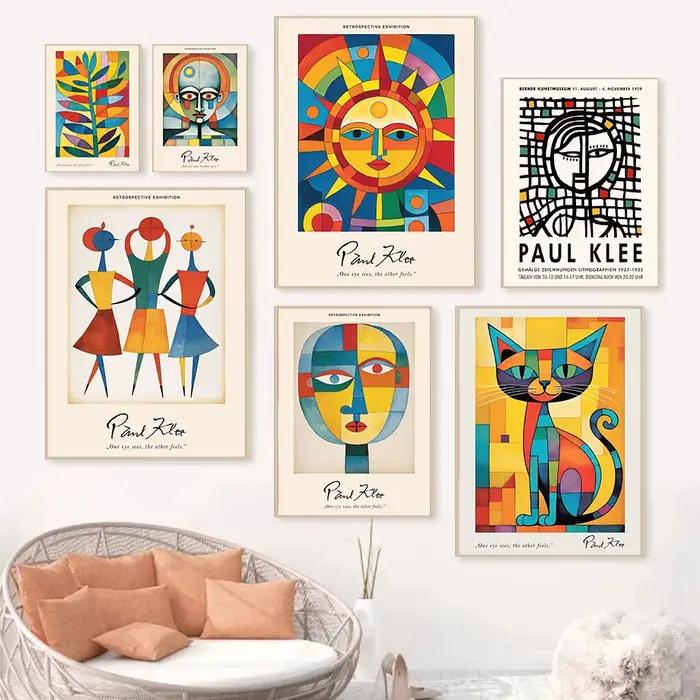 Paul Klee – affiches d'exposition d'œuvres d'art abstraites