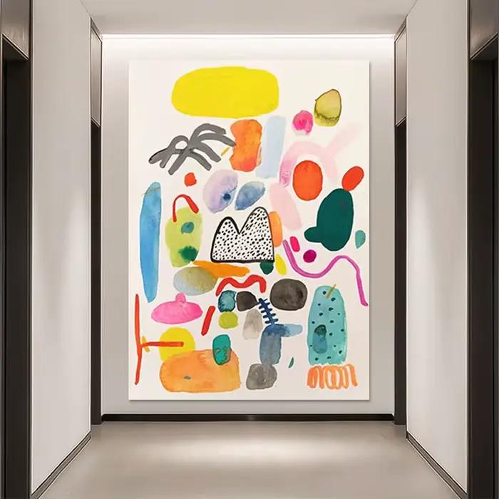 Image d'art mural sur toile faite à la main pour la décoration de la maison