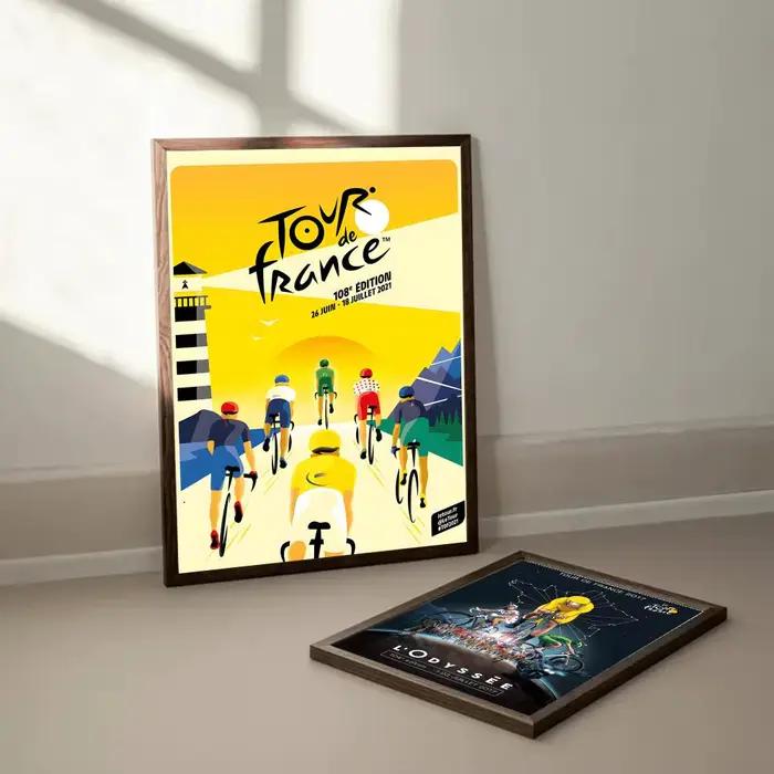 Affiche décorative du Tour de France
