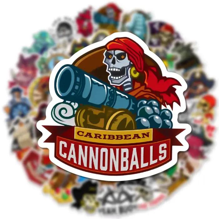 Autocollants de dessin animé Pirate