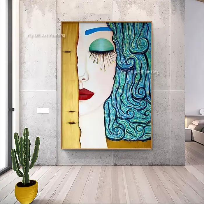 Toile de peinture à l'huile peinte à la main