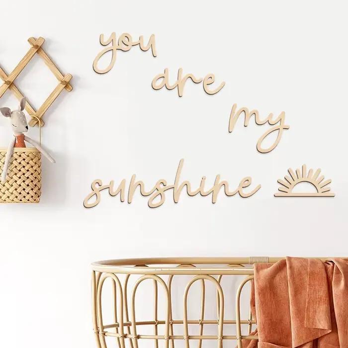 Plaques murales en bois avec Motif soleil
