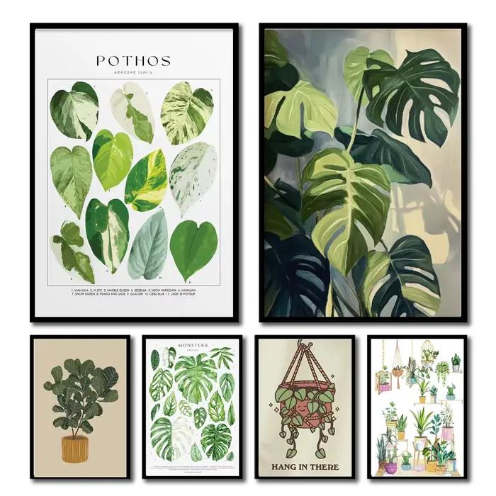 Feuilles botaniques vertes