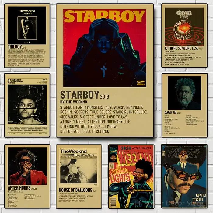 The Weeknd-Affiche d'Album de Musique Vintage