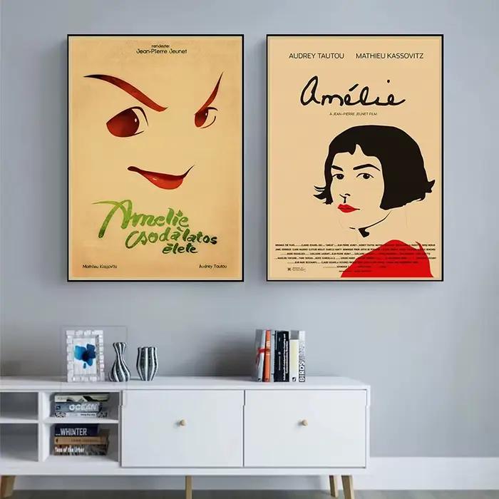 Vintage Amelie French Romantic Movie Home Wall Art