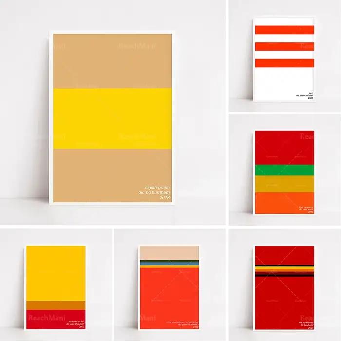 Ratatouille imprimer une palette simple au lieu d'affiches de cinéma