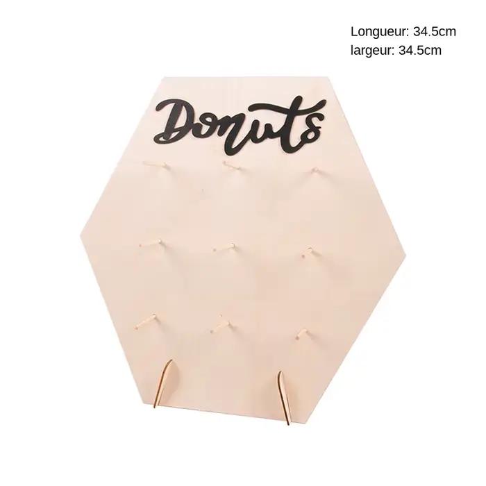 Mur de beignet en bois à faire soi-même