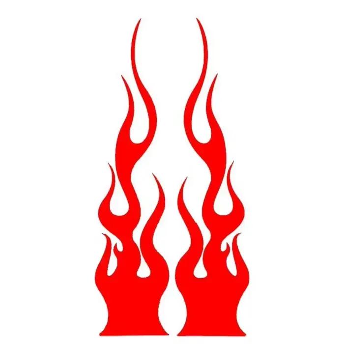 Autocollant de moteur personnalisé, ensemble d'autocollants en vinyle graphique de flamme, adapté au bricolage pour voiture et moto, personnalisation étanche