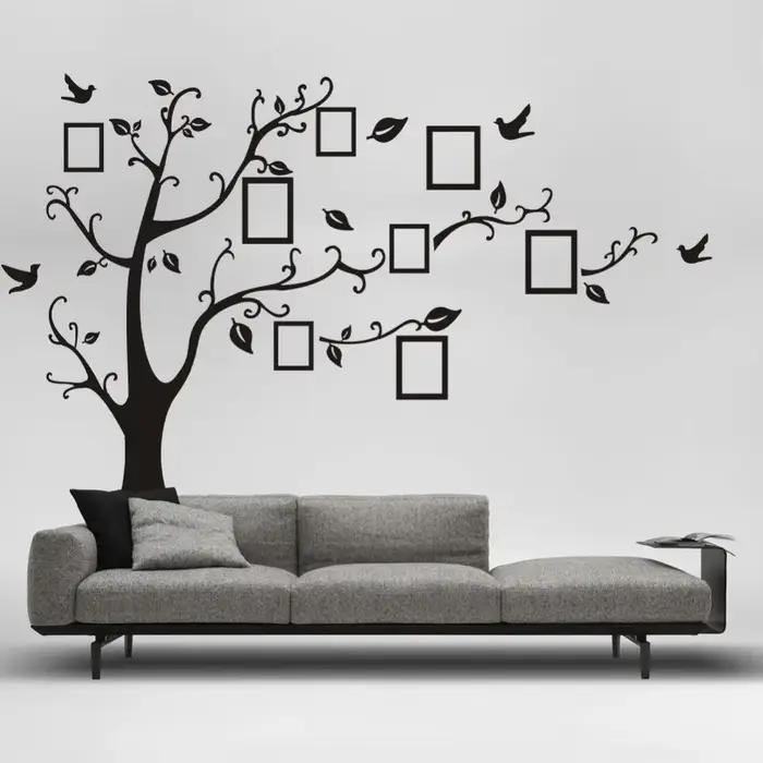 Offre spéciale 50*70 cm grand arbre Photo Stickers muraux décor à la maison salon chambre bricolage 3d mur Art