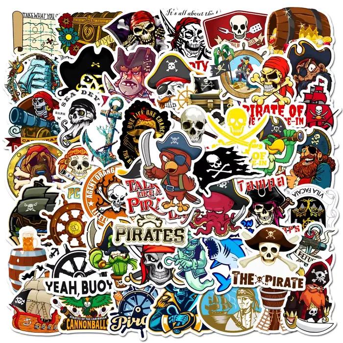 Autocollants de dessin animé Pirate