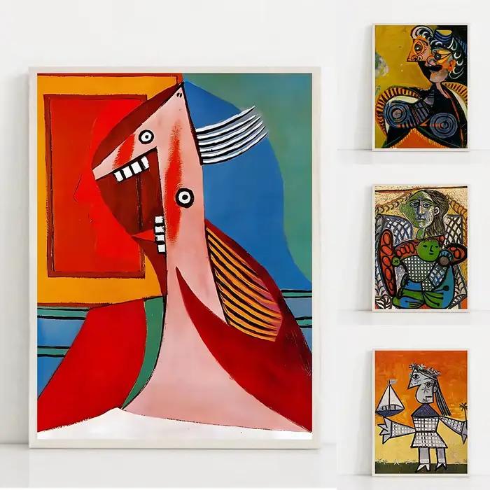 Peinture sur toile d'art abstrait sans titre de 1939 par Picasso