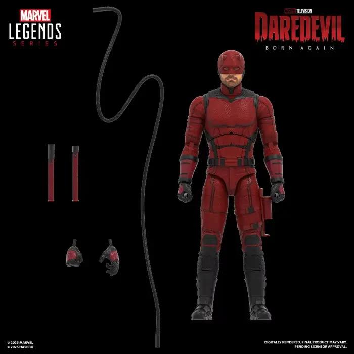 En stock, figurines articulées de 6 pouces de la série télévisée Daredevil Born Again de Hasbro Marvel Legends, jouets de collection, dessin animé