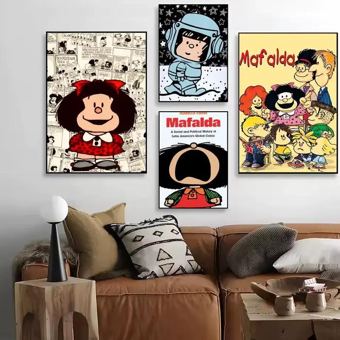 Affiche de dessin animé M_Mafalda classique populaire