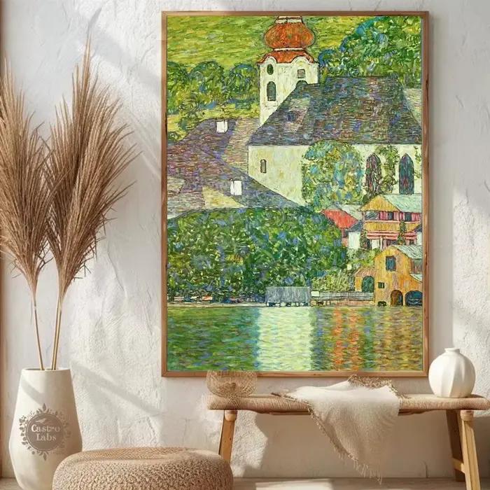 Affiche de Gustav Klimt Litzlberg à Attersee