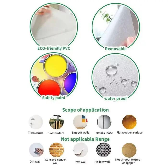 Autocollants muraux pour enfants sur le thème du système solaire