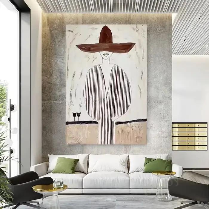 Peinture à l'huile sur toile faite à la main