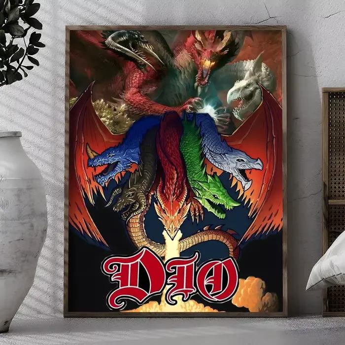 Rock Band Cool d-dio affiche Premium esthétique imperméable pour salon Bar maison décor moderne mur Art autocollant meilleur cadeau