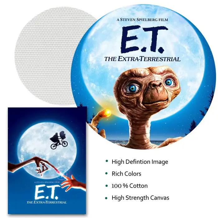 Film E.T. Affiche en toile de calligraphie de peinture extra-terrestre: sans plis