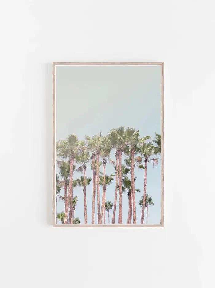 Peinture sur toile pastel botanique moderne