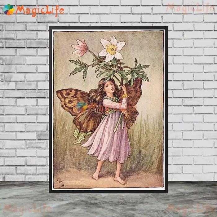 Affiche Murale Nordique de Fées de Printemps