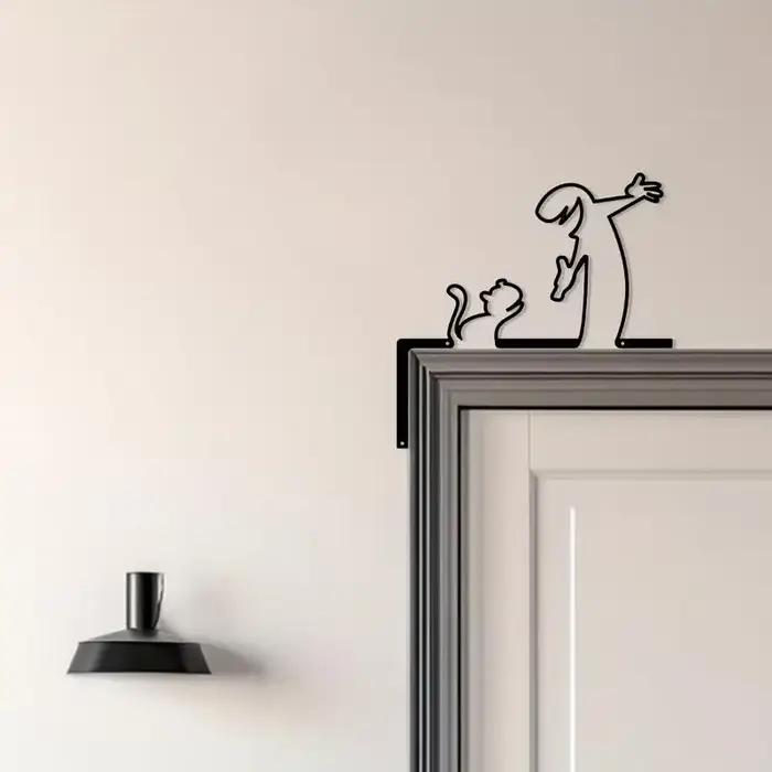 Décor mural en métal, panneau en fer forgé