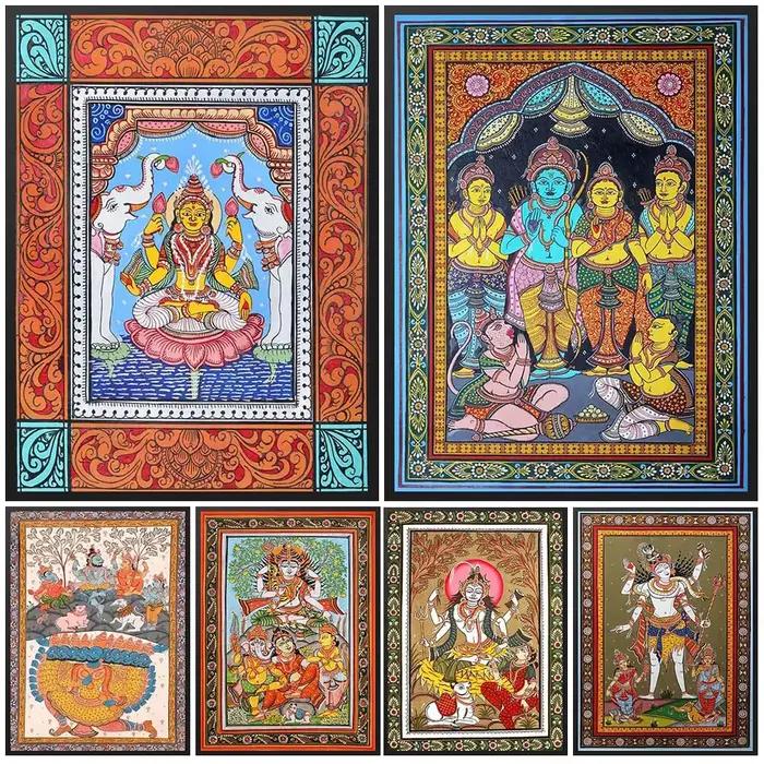 Affiche murale Padmasana Shiva ParvSauwith Nandi