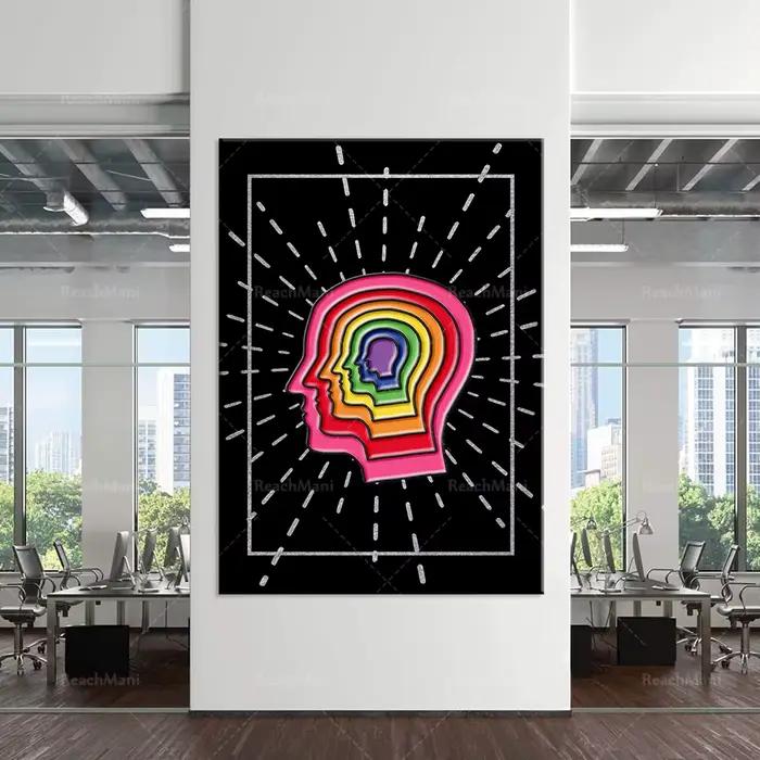 Affiche d'art psychédélique