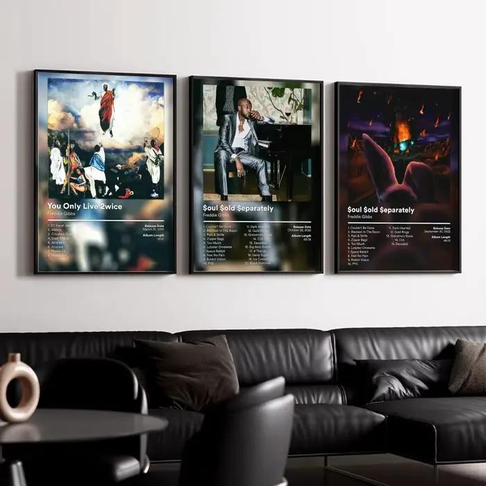 Affiche décorative murale de rappeur