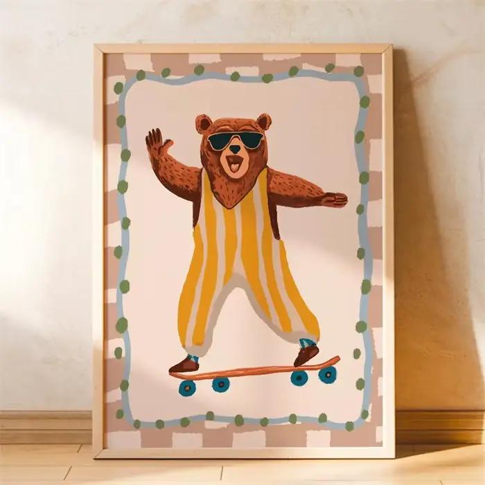 Affiches sur le thème des animaux pour chambre de bébé : impressions d'animaux élégantes et ludiques