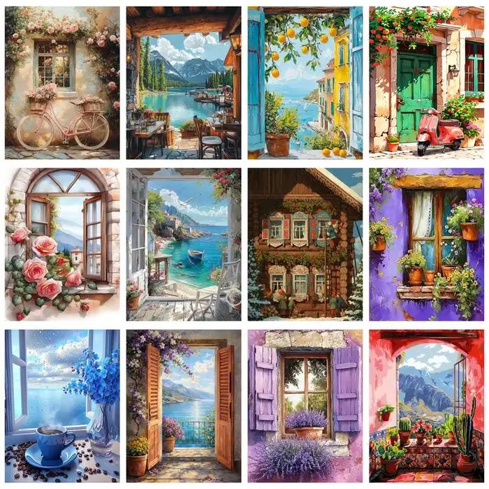 CHENISTORY Peinture à l'huile par numéros