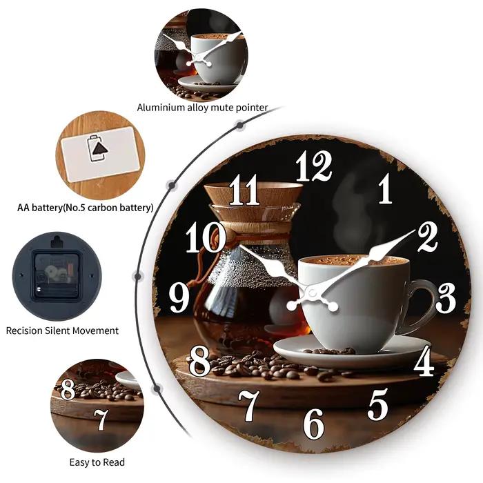 Horloge murale pour les amateurs de café