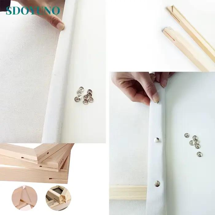 Cadre en bois pour peinture par numéros