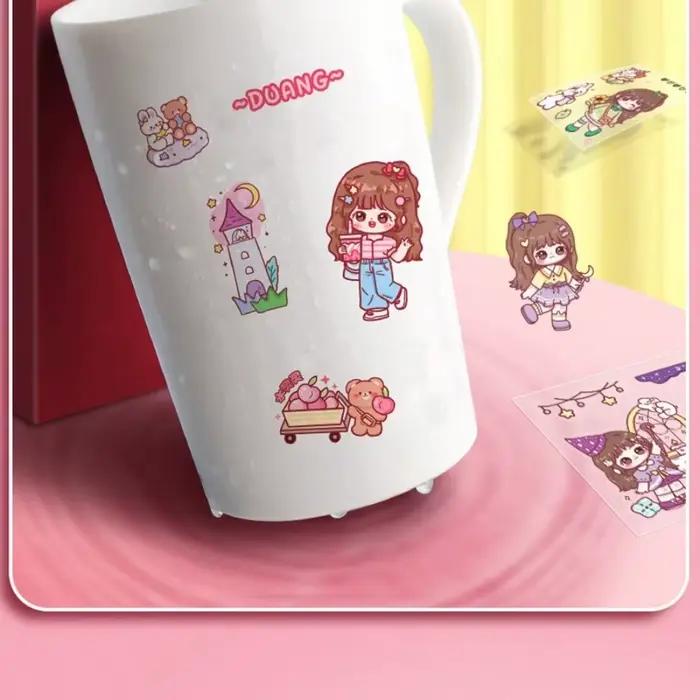 10/50/100 pièces Collection d'autocollants de dessin animé fantaisiste-autocollants adhésifs colorés amusants pour