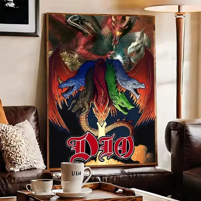 Rock Band Cool d-dio affiche Premium esthétique imperméable pour salon Bar maison décor moderne mur Art autocollant meilleur cadeau