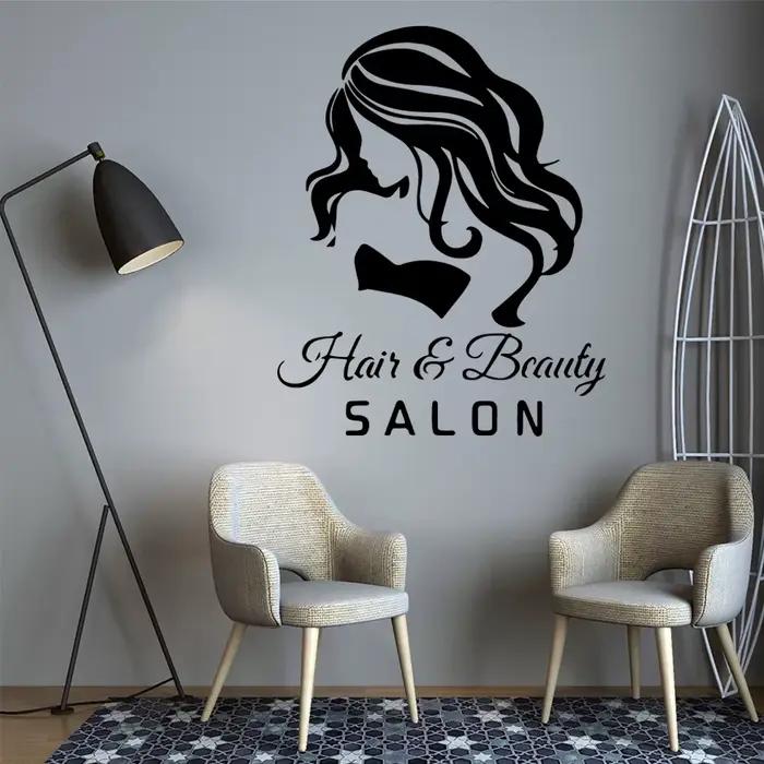 Papier peint en vinyle amovible pour salon de beauté ou salon de coiffure