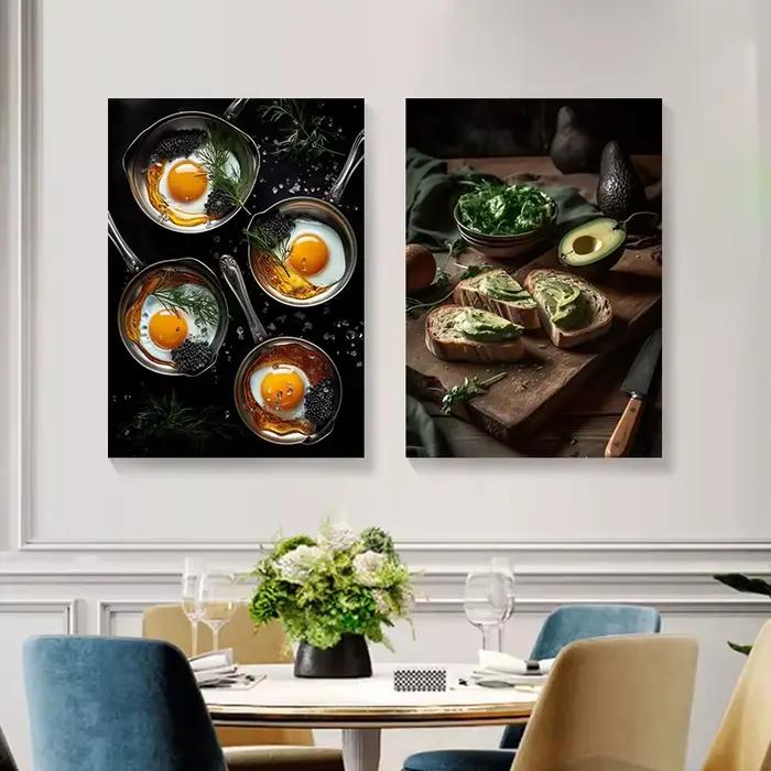 Affiche d'art alimentaire pour la décoration de restaurant