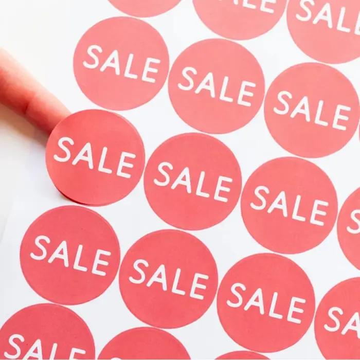 Autocollants personnalisés de promotion des ventes | Étiquettes personnalisées