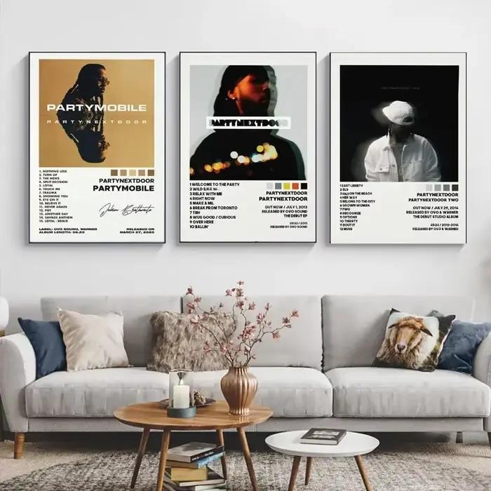 Affiche de couverture d'album d'étoile de musique de rap