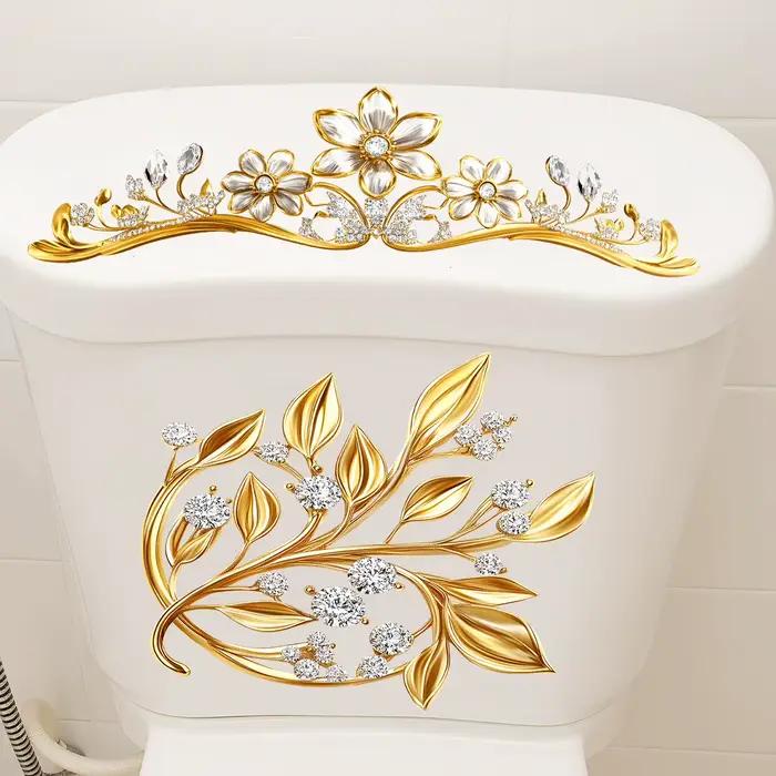 Autocollant mural auto-adhésif pour siège de toilette de salle de bains