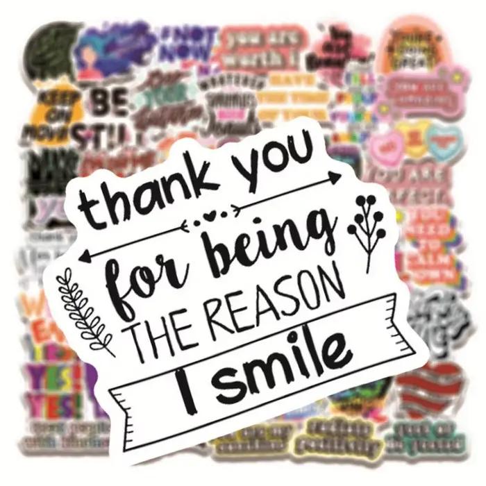 Autocollants de citation inspirante