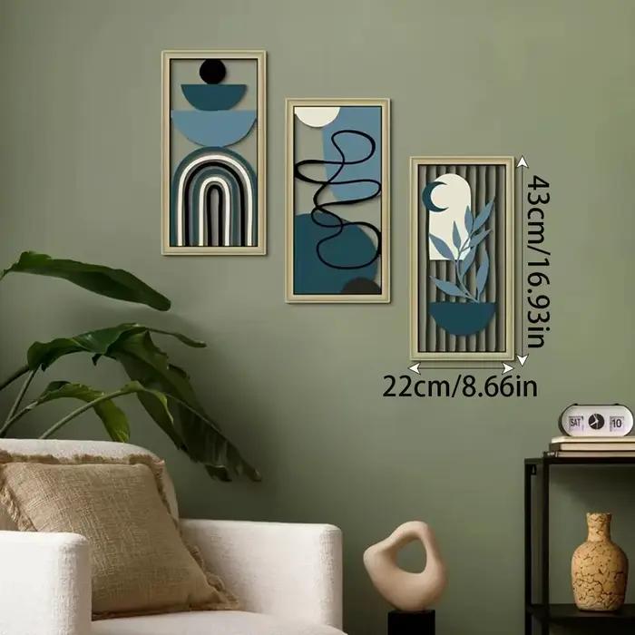 Ensemble de décoration murale en bois