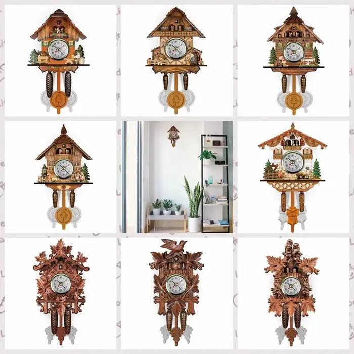 Horloge murale en bois