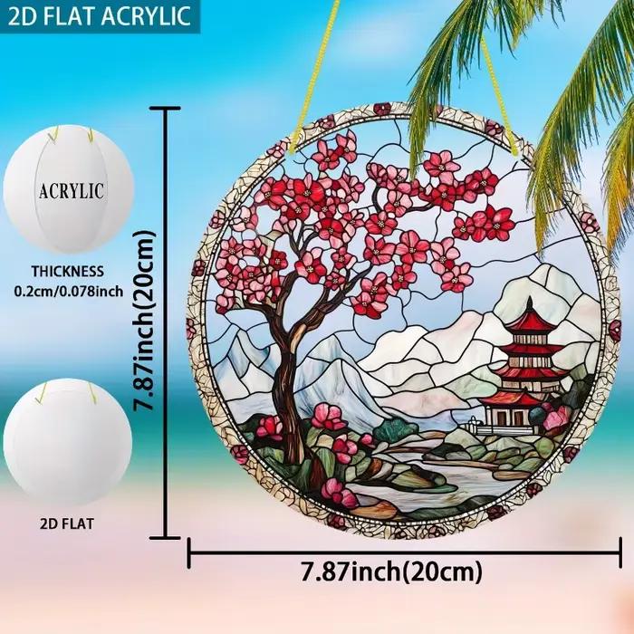 Attrape-soleil mural en verre acrylique peint