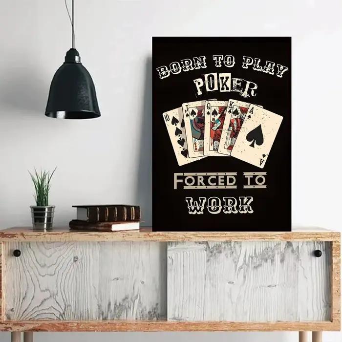 Affiche de jeu de poker drôle