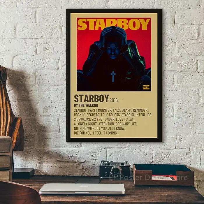 The Weeknd-Affiche d'Album de Musique Vintage