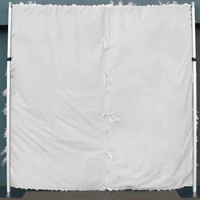 Base en tissu d'herbe de pampa artificielle enroulable rideau mural de fleurs