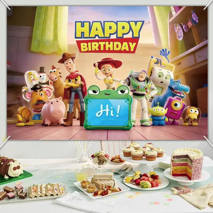 Toile de fond Joyeux Anniversaire Toy Story